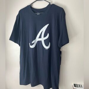 Navy blue Atlanta Braves tshirt
